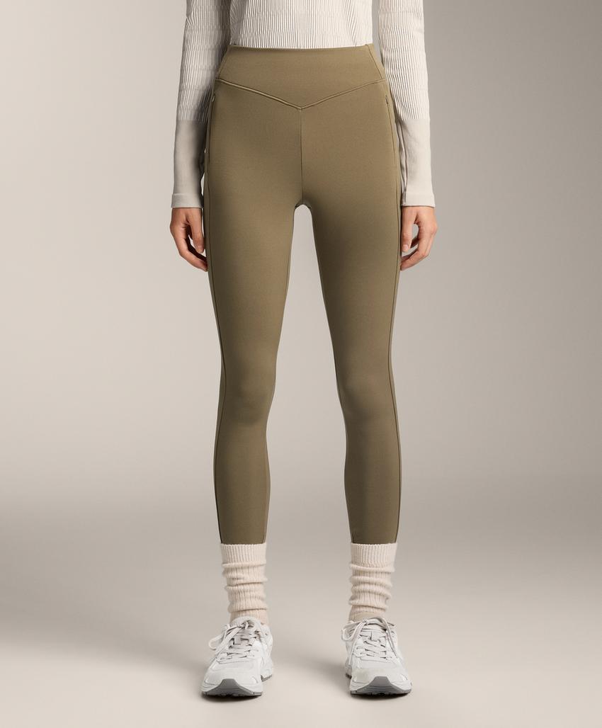 Легинсы длиной до щиколотки Warm с карманами и высокой посадкой, 70 см