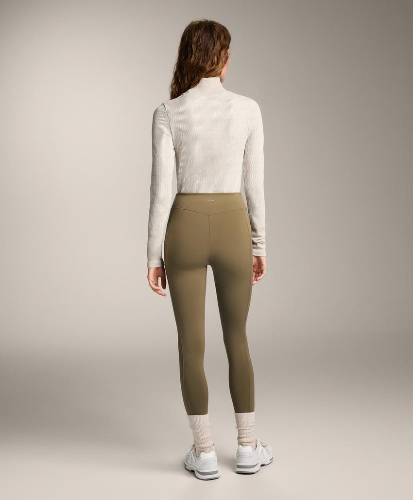 Легинсы длиной до щиколотки Warm с карманами и высокой посадкой, 70 см