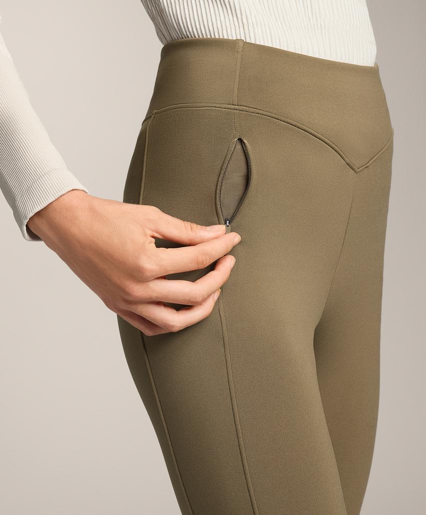 Легинсы длиной до щиколотки Warm с карманами и высокой посадкой, 70 см