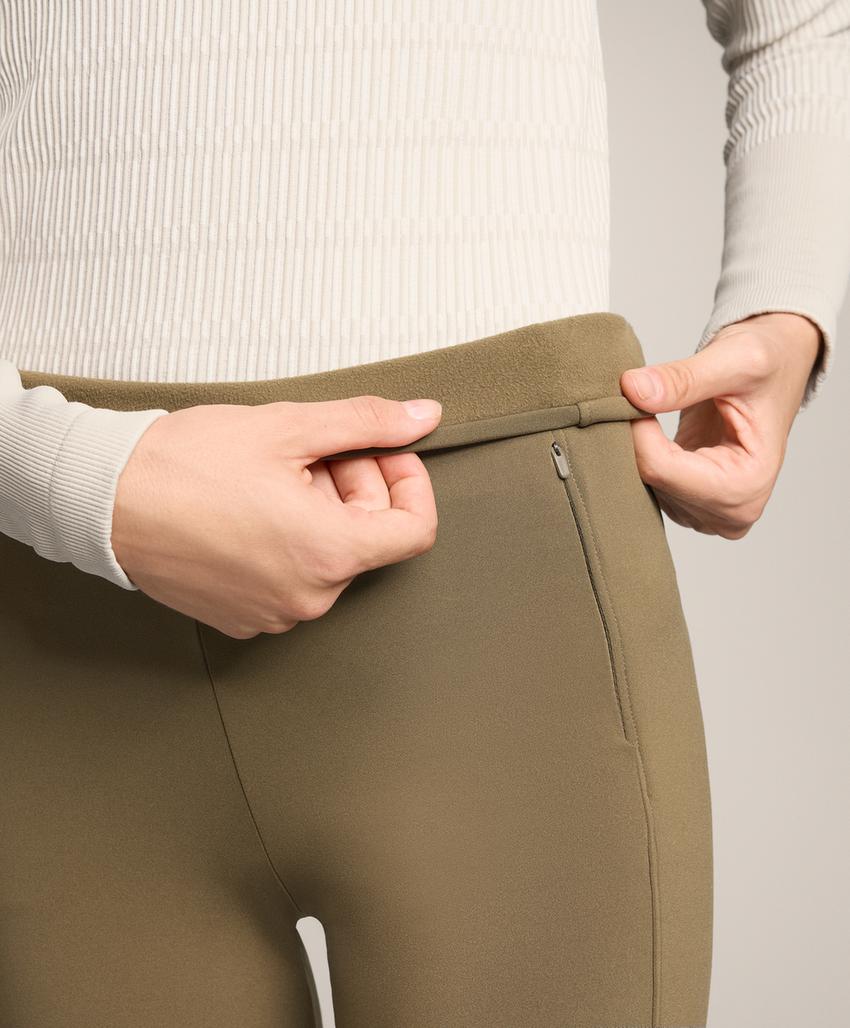 Легинсы длиной до щиколотки Warm с карманами и высокой посадкой, 70 см