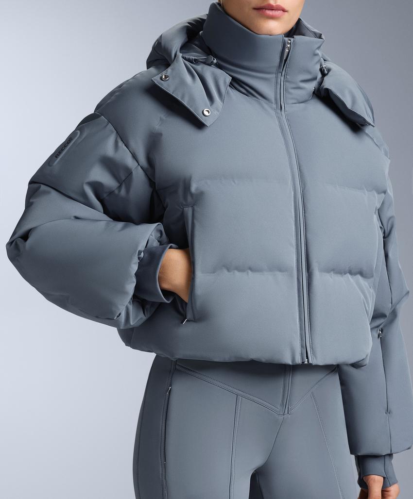 Легкая укороченная куртка с 80% пуха и 20% пера MINARDI PIUME SKI, водостойкая