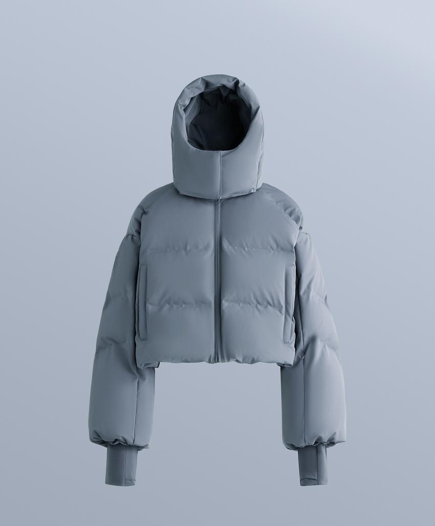 Легкая укороченная куртка с 80% пуха и 20% пера MINARDI PIUME SKI, водостойкая