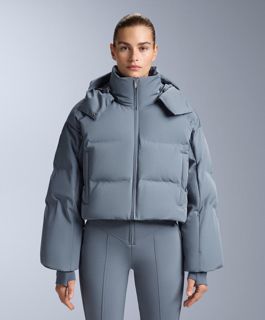 Легкая укороченная куртка с 80% пуха и 20% пера MINARDI PIUME SKI, водостойкая