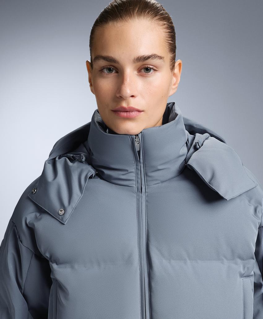 Легкая укороченная куртка с 80% пуха и 20% пера MINARDI PIUME SKI, водостойкая