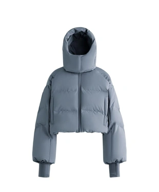 Легкая укороченная куртка с 80% пуха и 20% пера MINARDI PIUME SKI, водостойкая- Заказать в России