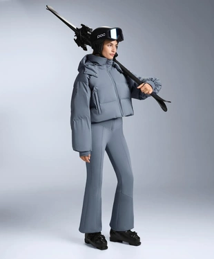 Легкая укороченная куртка с 80% пуха и 20% пера MINARDI PIUME SKI, водостойкая- Заказать в России