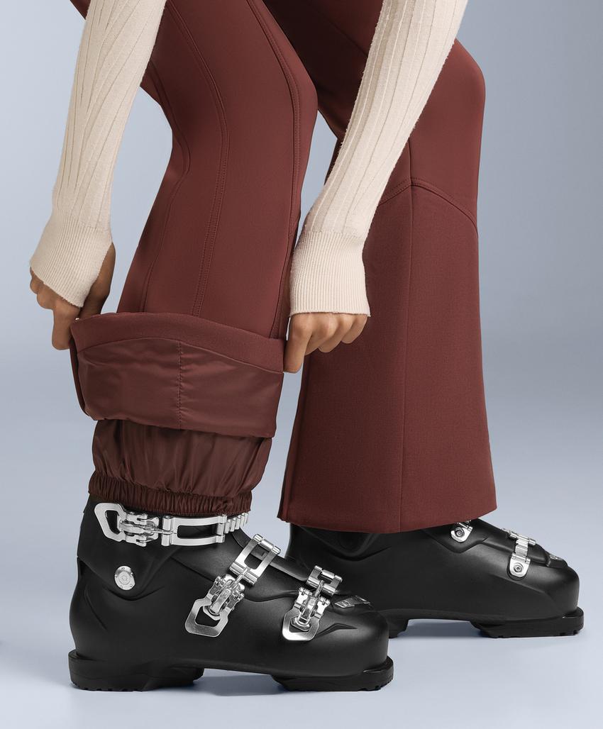 Водостойкие эластичные расклешенные брюки SKI с высокой посадкой