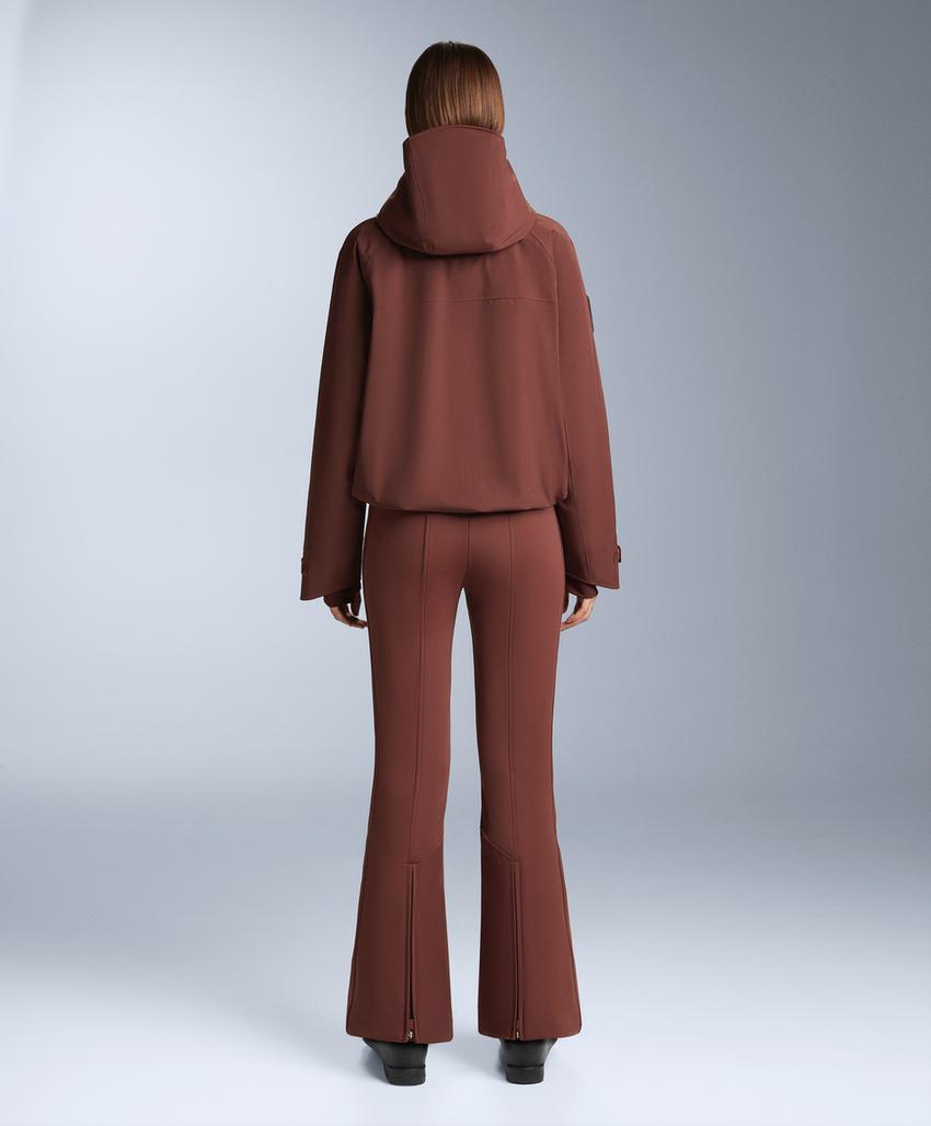 Водостойкие эластичные расклешенные брюки SKI с высокой посадкой