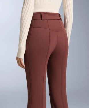 Водостойкие эластичные расклешенные брюки SKI с высокой посадкой- Заказать в России