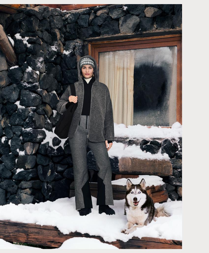 Расклешенные брюки FELLEX® Wool Blend SKI с высокой посадкой, водостойкие