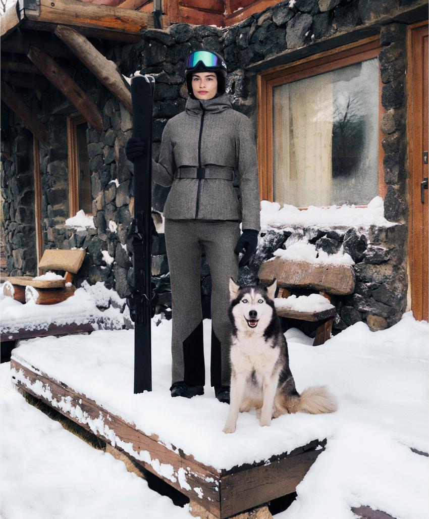 Расклешенные брюки FELLEX® Wool Blend SKI с высокой посадкой, водостойкие