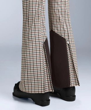 WATER-RESISTANT HIGH-RISE PRINTED FLARE STRETCH SKI TROUSERS- Заказать в России