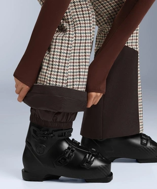 WATER-RESISTANT HIGH-RISE PRINTED FLARE STRETCH SKI TROUSERS- Заказать в России