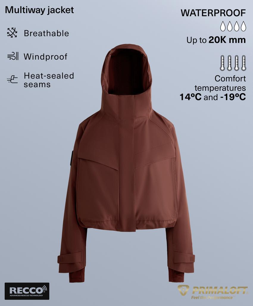 Водонепроницаемая куртка с карманами Primaloft® Feel the Performance TM SKI