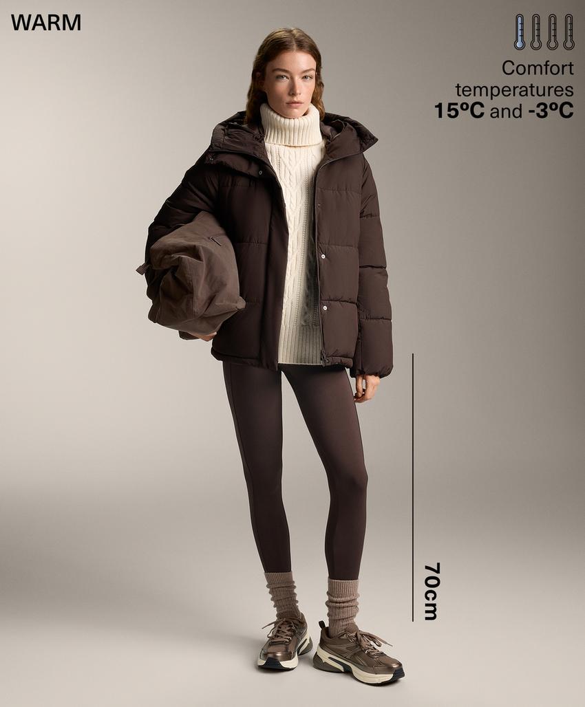 Легинсы длиной до щиколотки Warm с карманами и высокой посадкой, 70 см