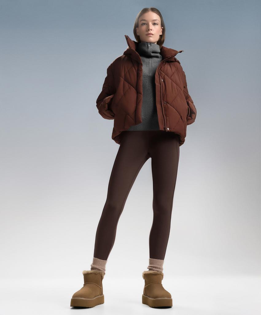 Легинсы длиной до щиколотки Warm с карманами и высокой посадкой, 70 см