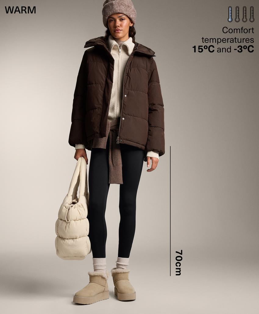 Утепленные легинсы длиной 70 см