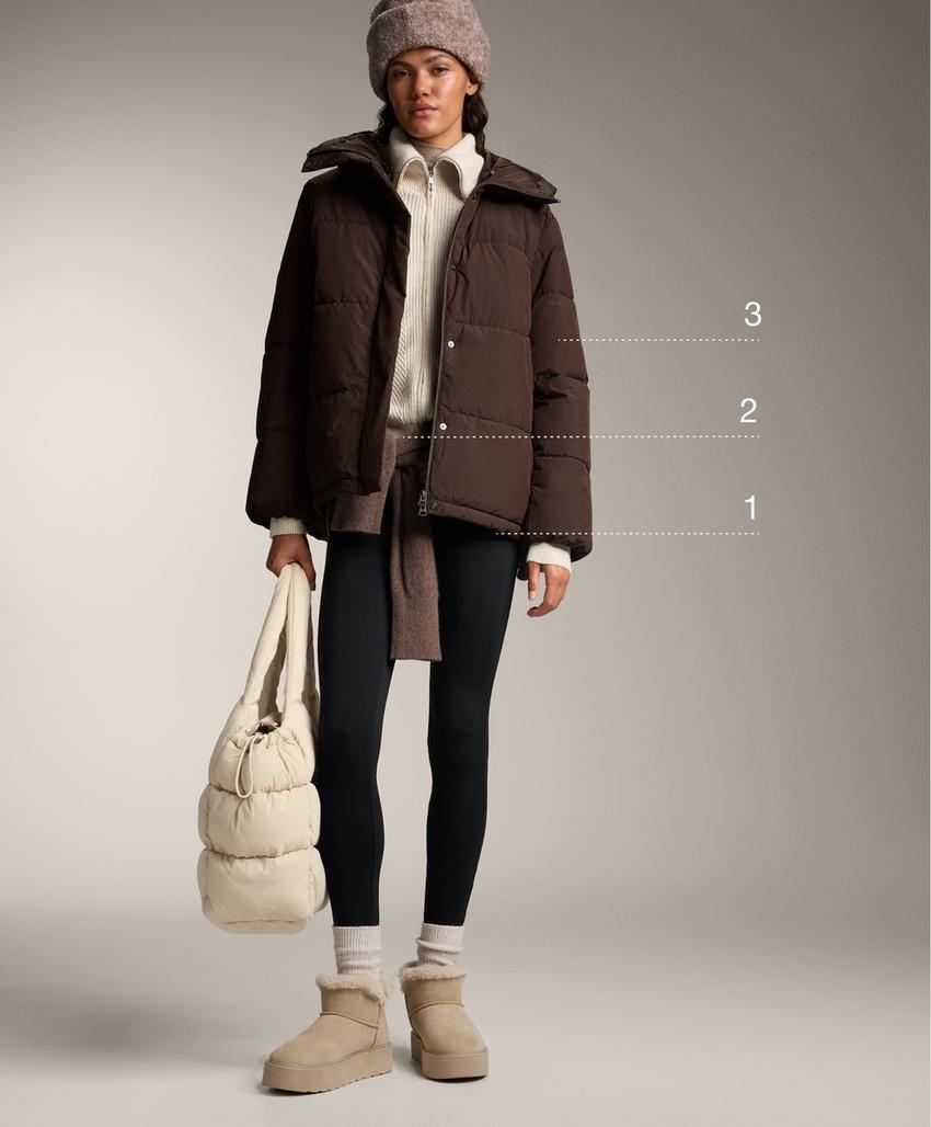 Утепленные легинсы длиной 70 см