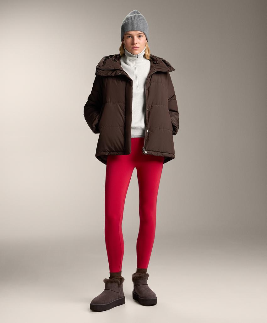 Super-extra-warm seamless 70cm high-rise ankle-length leggings