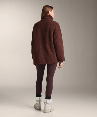 Куртка из искусственной овчины с регулируемой талией- Заказать в России