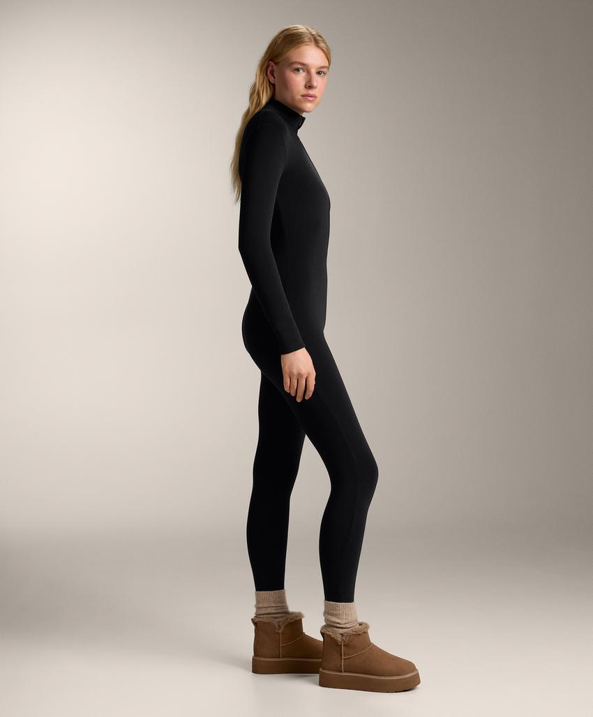 Очень теплый длинный комбинезон