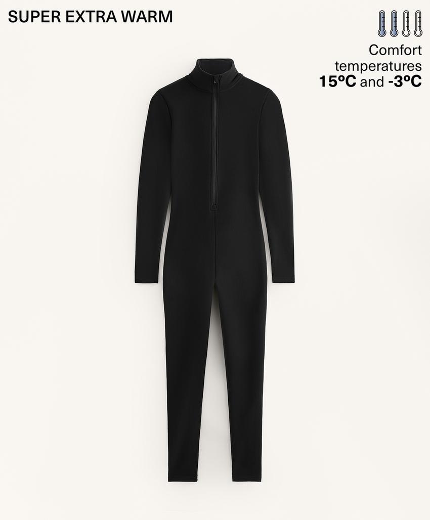 Очень теплый длинный комбинезон