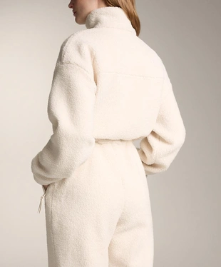 Легкий комбинезон из искусственной овчины с регулируемой талией- Заказать в России