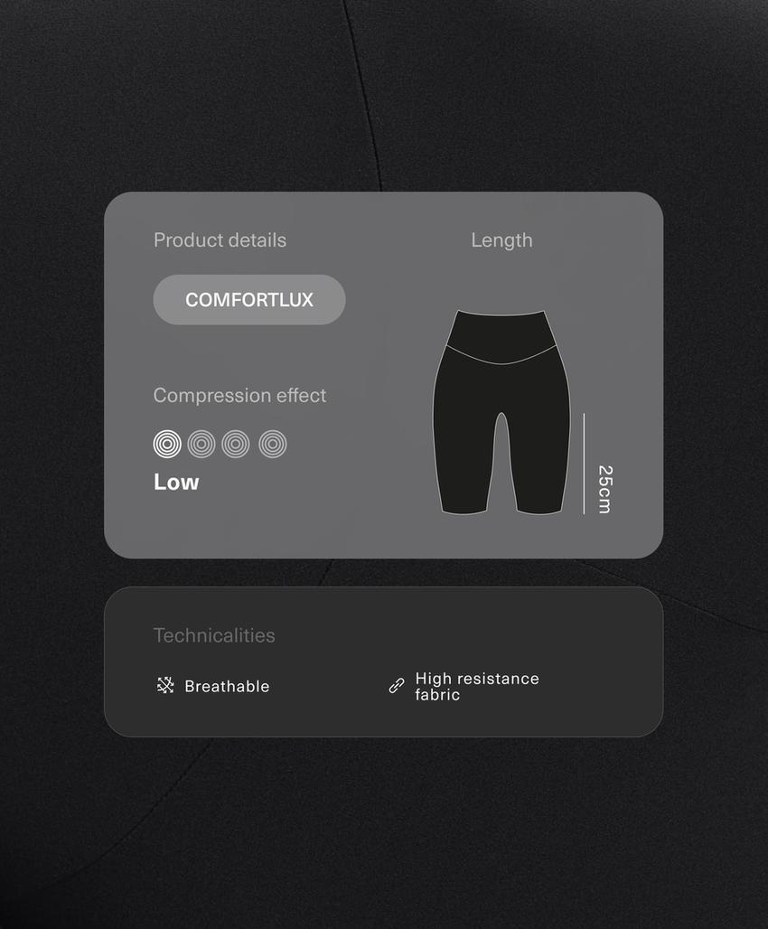 Легинсы-велосипедки Comfortlux с высокой посадкой длиной 25 см