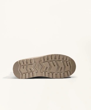 Замшевые ботинки на платформа с отворотом- Заказать в России