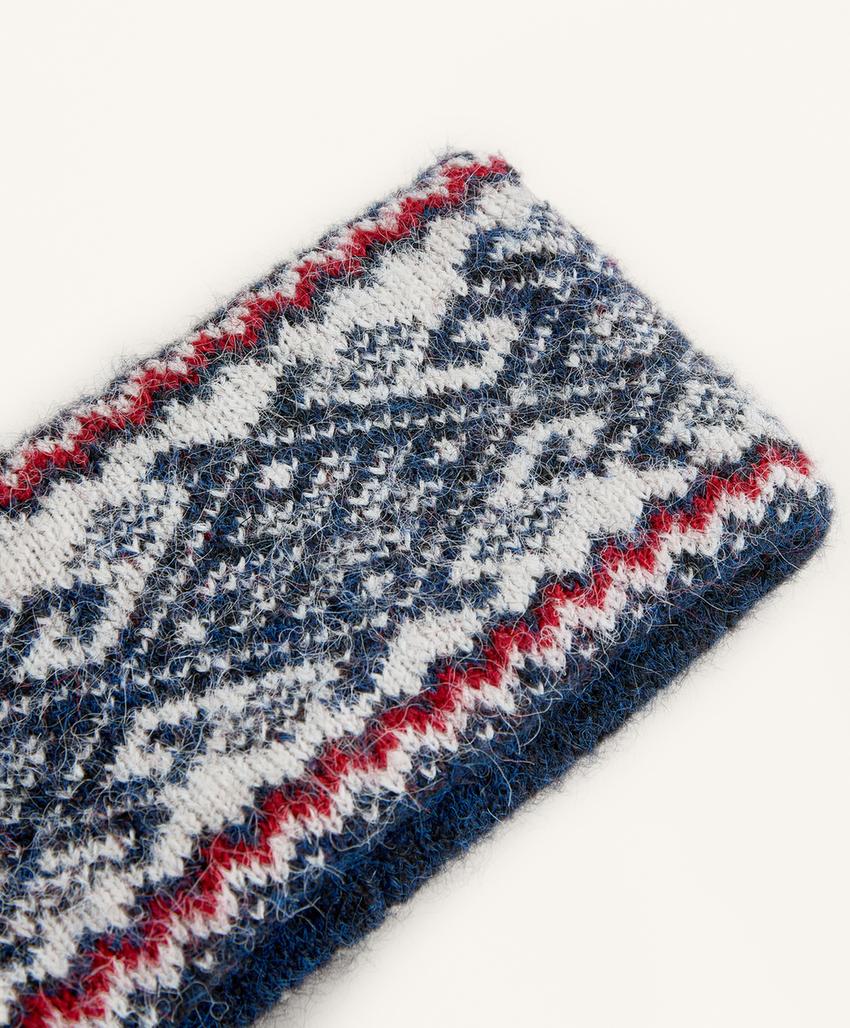 Повязка для волос с жаккардовым узором