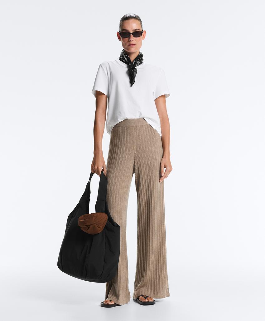 Сумка-шоппер с контрастной ручкой