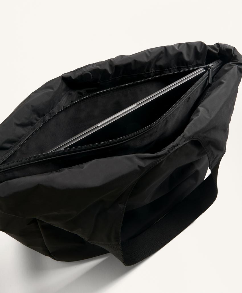 Сумка-шоппер с контрастной ручкой