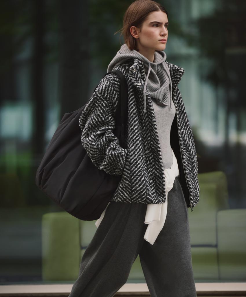 Сумка-шоппер с контрастной ручкой