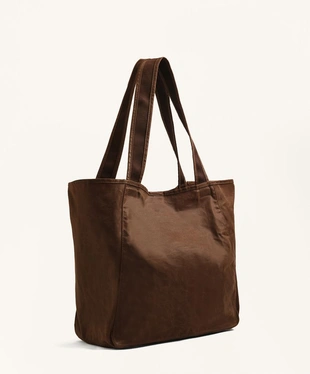 Сумка-шопер из вощеной ткани- Заказать в России