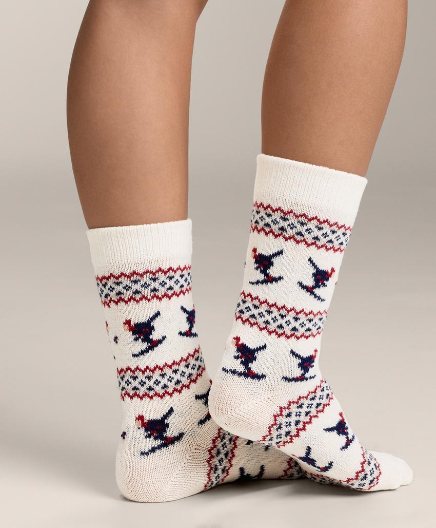 2 пары классических носков с жаккардовым узором