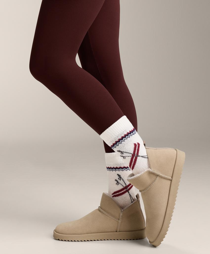 2 пары классических носков с жаккардовым узором