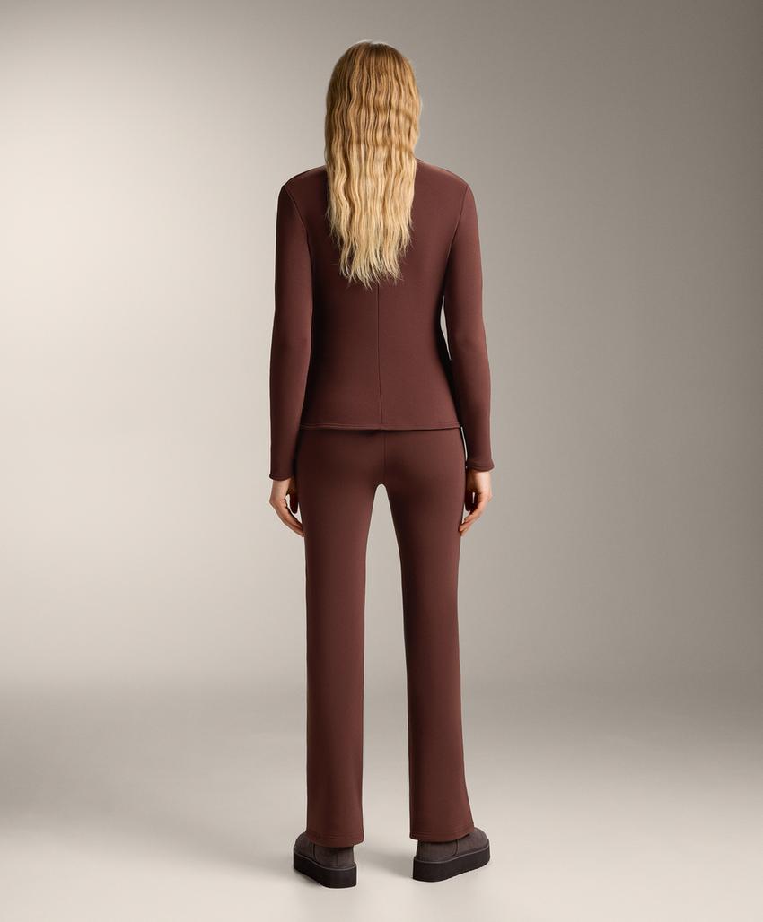 Бесшовные очень теплые брюки буткат Warm с высокой посадкой