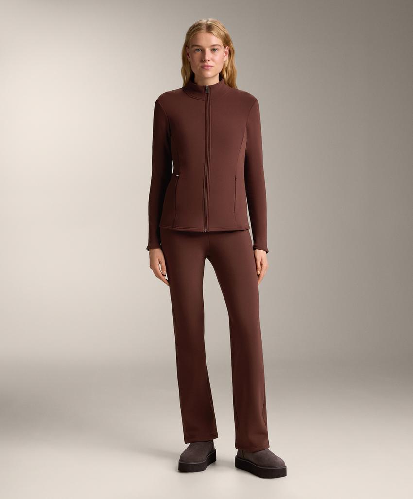 Бесшовные очень теплые брюки буткат Warm с высокой посадкой