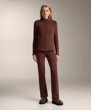 Бесшовные очень теплые брюки буткат WARM с высокой посадкой- Заказать в России