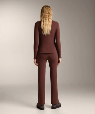 Бесшовные очень теплые брюки буткат WARM с высокой посадкой- Заказать в России