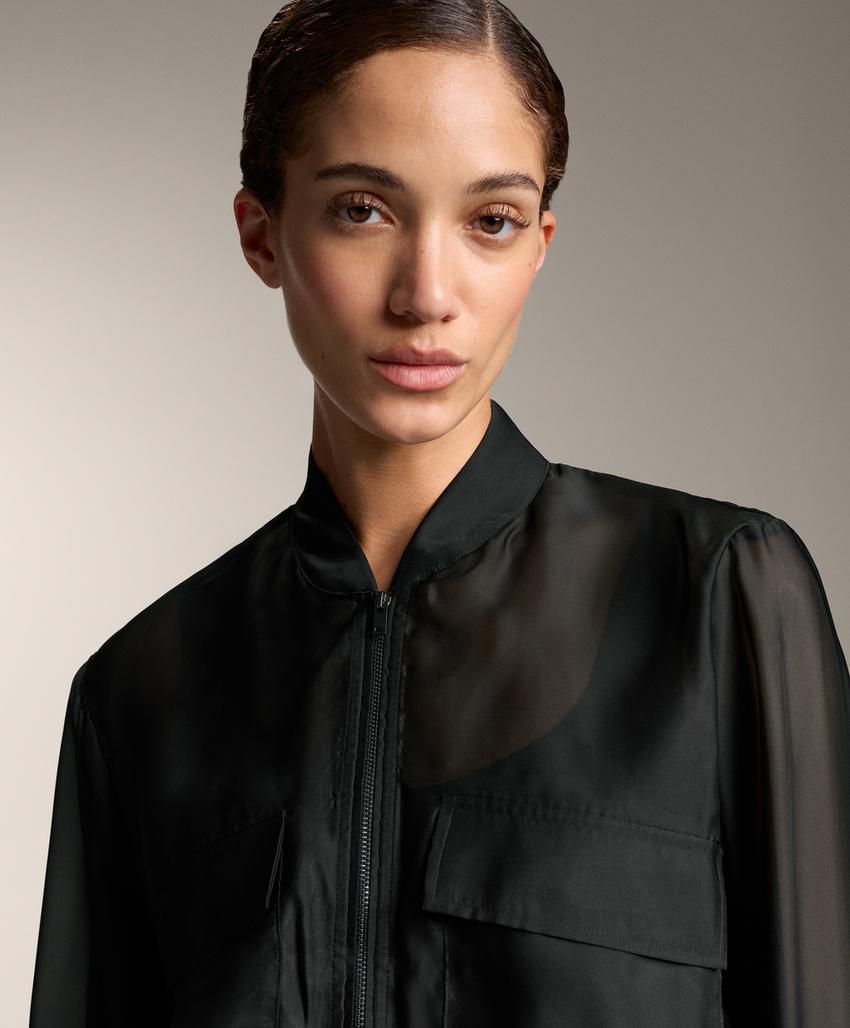 Бомбер из органзы