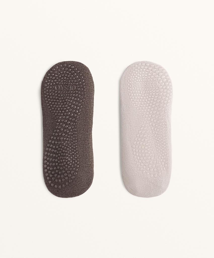 2 пары носков из смесового хлопка с лентами для йоги и пилатеса