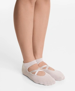 2 пары носков из смесового хлопка с лентами для йоги и пилатеса- Заказать в России