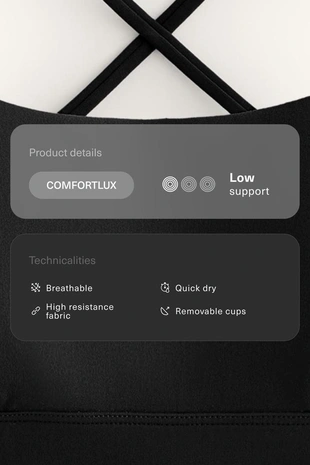 Спортивный бюстгальтер COMFORTLUX с низкой степенью поддержки- Заказать в России
