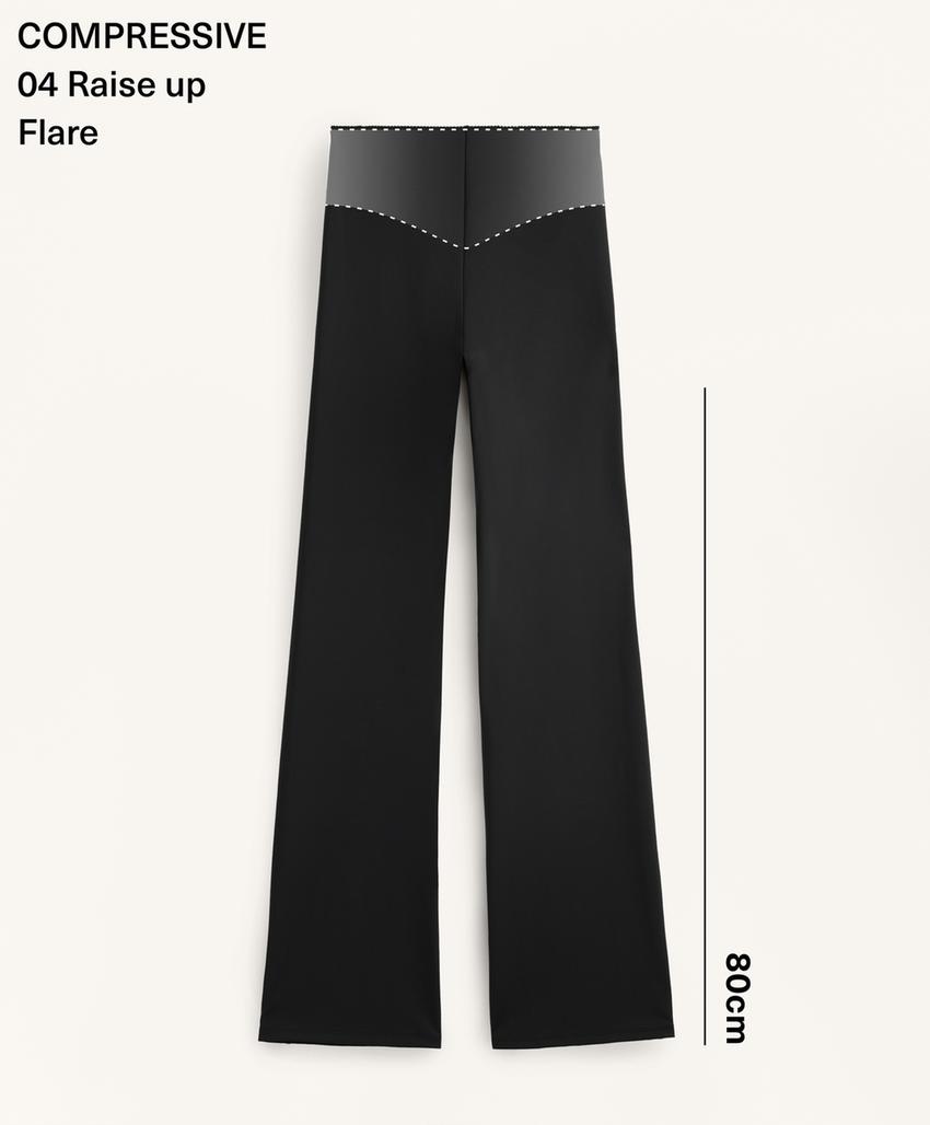 Брюки клеш Compressive с завышенной талией и эффектом пуш-ап