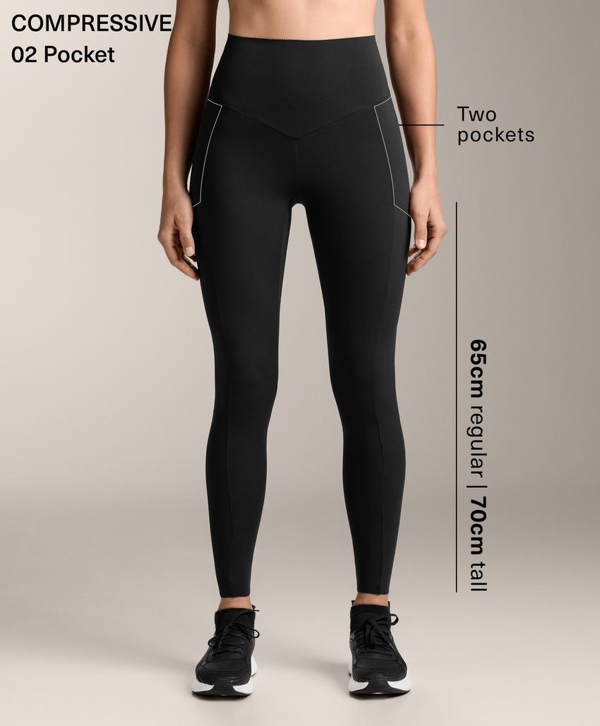 Легинсы Compressive с завышенной талией, длиной до щиколотки и карманами