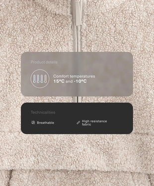 Толстовка из искусственной овчины с передним карманом- Заказать в России