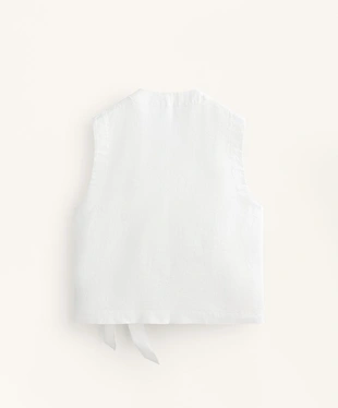 TOP на запах с завязками из 100%-го льна- Заказать в России