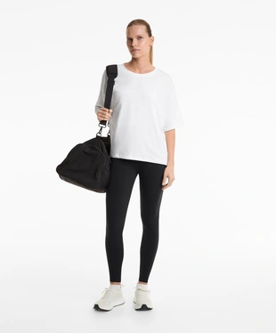 Футболка квадратного кроя из смесового хлопка с короткими рукавами- Заказать в России