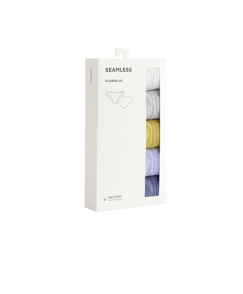 5 классических бесшовных трусов с мягкой текстурой